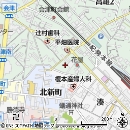 和歌山県田辺市高雄1丁目2-37周辺の地図