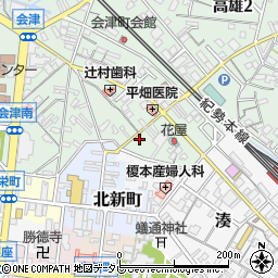 和歌山県田辺市高雄1丁目2-35周辺の地図