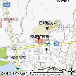 徳島県海部郡美波町奥河内本村周辺の地図