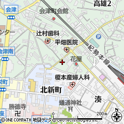 和歌山県田辺市高雄1丁目2-36周辺の地図