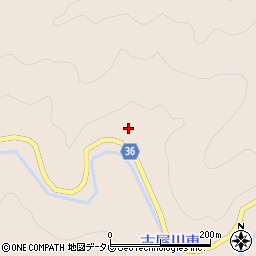 徳島県那賀郡那賀町川俣大小屋周辺の地図
