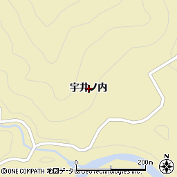 徳島県那賀郡那賀町木頭折宇宇井ノ内周辺の地図