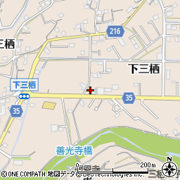 和歌山県田辺市下三栖1260-14周辺の地図