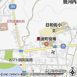 徳島県海部郡美波町奥河内本村14周辺の地図