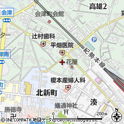 和歌山県田辺市高雄1丁目2-40周辺の地図