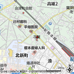 和歌山県田辺市高雄1丁目2-50周辺の地図