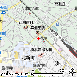 和歌山県田辺市高雄1丁目2-41周辺の地図