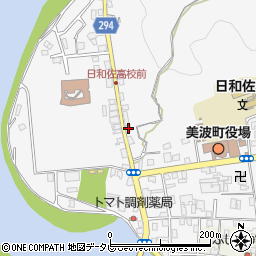 徳島県海部郡美波町奥河内本村1周辺の地図