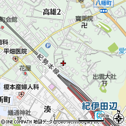 和歌山県田辺市高雄2丁目6-34周辺の地図