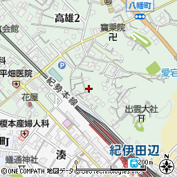 和歌山県田辺市高雄2丁目6-8周辺の地図