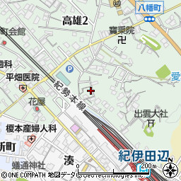 和歌山県田辺市高雄2丁目6-30周辺の地図