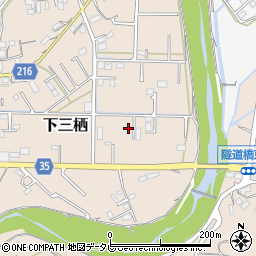 和歌山県田辺市下三栖1291周辺の地図