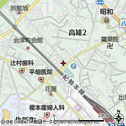 和歌山県田辺市高雄2丁目27-5周辺の地図