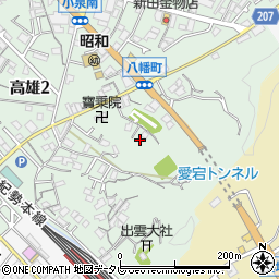 和歌山県田辺市高雄2丁目12-22周辺の地図