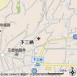 和歌山県田辺市下三栖561-1周辺の地図