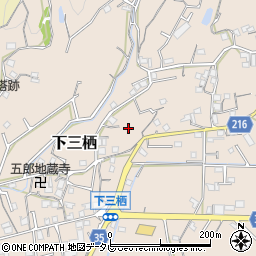 和歌山県田辺市下三栖560-1周辺の地図