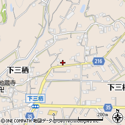 和歌山県田辺市下三栖580周辺の地図