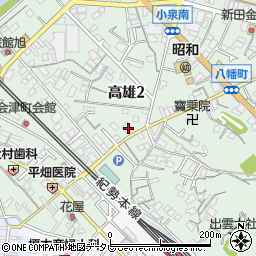和歌山県田辺市高雄2丁目26-2周辺の地図