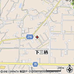 和歌山県田辺市下三栖1222-7周辺の地図