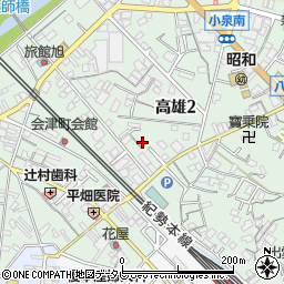 和歌山県田辺市高雄2丁目26-33周辺の地図