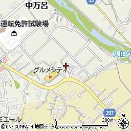 和歌山県田辺市中万呂610-51周辺の地図
