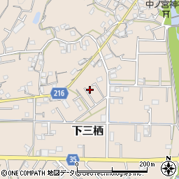 和歌山県田辺市下三栖1220-7周辺の地図
