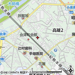 和歌山県田辺市高雄2丁目28-1周辺の地図