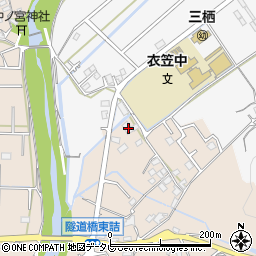 和歌山県田辺市下三栖1689-1周辺の地図