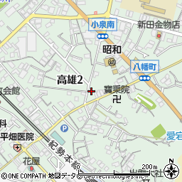 和歌山県田辺市高雄2丁目15-27周辺の地図