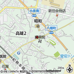 和歌山県田辺市高雄2丁目15-11周辺の地図