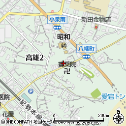 和歌山県田辺市高雄2丁目15-10周辺の地図