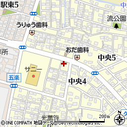 中央区公民館分館周辺の地図