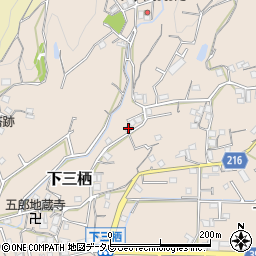 和歌山県田辺市下三栖484-9周辺の地図