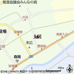 ＪＡ高知県　土佐町集出荷場周辺の地図