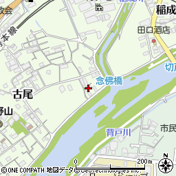 和歌山県田辺市古尾6-11周辺の地図