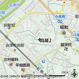 和歌山県田辺市高雄2丁目23-31周辺の地図