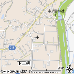 和歌山県田辺市下三栖887-3周辺の地図