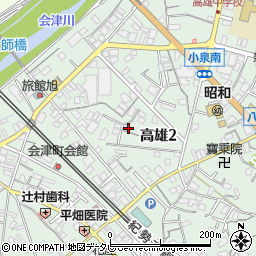 和歌山県田辺市高雄2丁目23-35周辺の地図