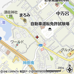 和歌山県田辺市中万呂42周辺の地図