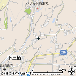 和歌山県田辺市下三栖606周辺の地図