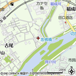和歌山県田辺市古尾6-26周辺の地図