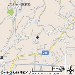和歌山県田辺市下三栖845周辺の地図
