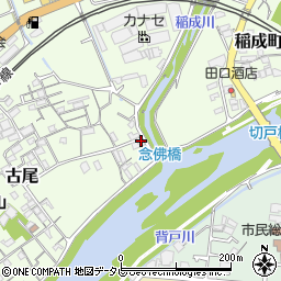 和歌山県田辺市古尾6-28周辺の地図