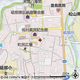 愛媛県伊予郡砥部町大南周辺の地図