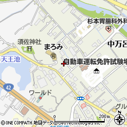 和歌山県田辺市中万呂37周辺の地図