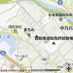 和歌山県田辺市中万呂37-23周辺の地図