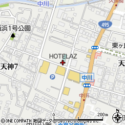 ＨＯＴＥＬ　ＡＺ福岡古賀店周辺の地図