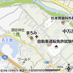 和歌山県田辺市中万呂36周辺の地図