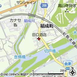 和歌山県田辺市稲成町362周辺の地図