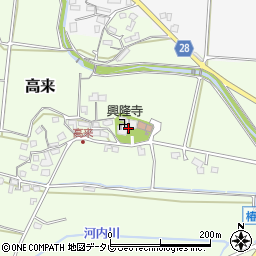 福岡県行橋市高来419周辺の地図
